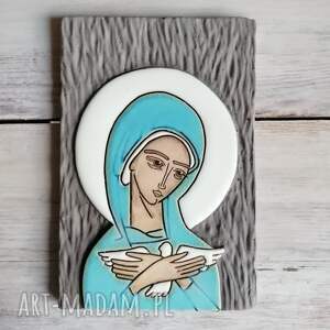 ikona ceramiczna z wizerunkiem maryi - pneumatofora - Smokfa main ślub