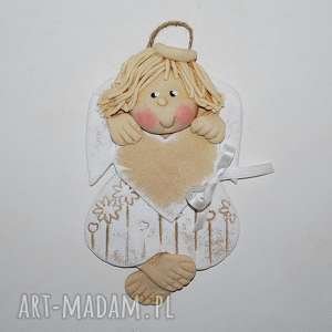 handmade dla dziecka dla agnieszki - aniołek z masy solnej