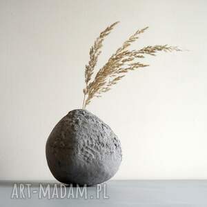 organiczny wazon na suszone kwiaty, naturalne dekoracje, dodatki zero waste
