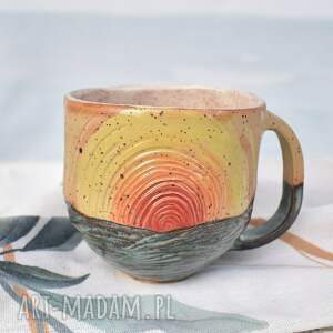 ręcznie wykonane ceramika kubek ceramiczny handmade "sunset"