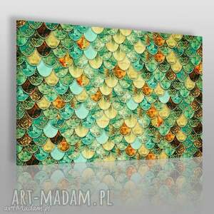 obraz na płótnie - arabeska łuski - 120x80 - VAKU DSGN dom