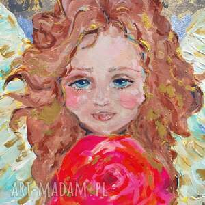 świetliste prowadzenie obraz do salonu, anioł stróż