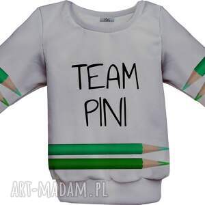 handmade dla dziecka bluza team pini