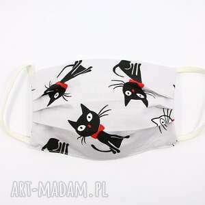 maseczki maska bawełniana dwuwarstwowa maseczka ochronna kotki