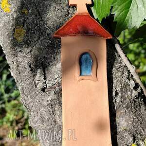Wysoka kapliczka ceramiczna handmade - dekoracja domu