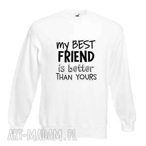 handmade pomysł na upominek na święta bluza z nadrukiem dla przyjaciółki, psiapsi