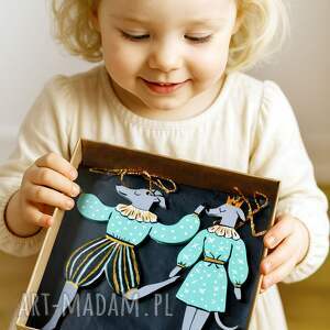 ręcznie malowane zawieszki na choinkę - para charcików włoskich, unikalne ozdoby