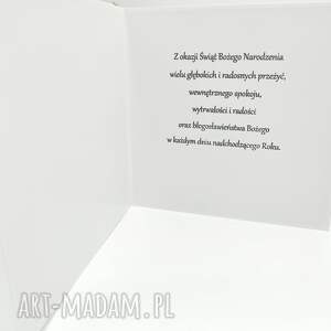 kartka świąteczna z prezentami i napisem ho - handmade scrapbooking