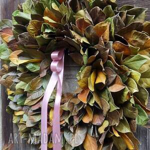 handmade dekoracje wianek jesienny na drzwi