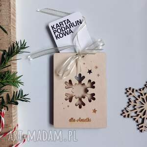 dekoracje świąteczne personalizowane pudełko na bon świąteczny prezent, boże