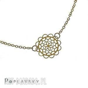 handmade naszyjniki poplavsky gold flower