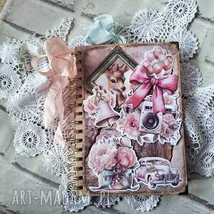 Pamiętnik A5 w stylu vintage - ręcznie robiony notes
