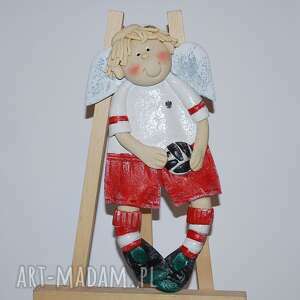 robert z ataku piłkarski anioł, sportowiec, dekoracja upominek prezent