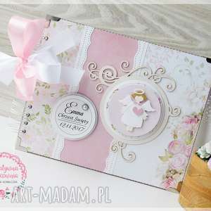 ręczne wykonanie scrapbooking albumy album na chrzest święty