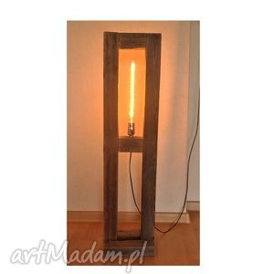 lampa stare drewno, loft, retro, edison