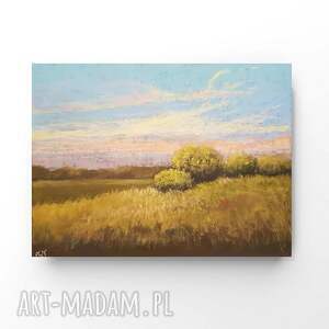 pejzaż - praca formatu 18/24 cm pastele suche, rysunek