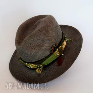 handmade kapelusze kapelusz panama khaki S