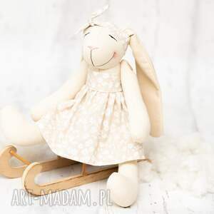 handmade upominki świąteczne króliczek przytulanka personalizowania