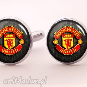 handmade spinki do mankietów manchester united - spinki do mankietów