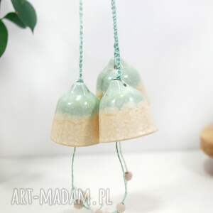 handmade pomysł na prezent świąteczny dzwonki choinkowe - ceramiczne ozdoby świąteczne