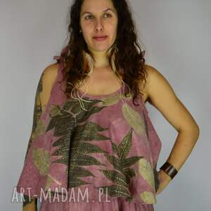 Barwiona roślinami Dzika Bluzka Malinowa Rozkosz