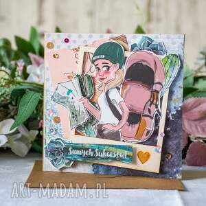 scrapbooking kartki kartka uniwersalna - samych sukcesów 1, gratulacje