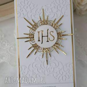 Zaproszenia na Pierwszą Komunię dla dziewczynki 5 sztuk