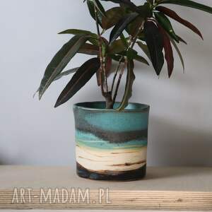 handmade ceramika ceramiczna osłonka na doniczkę