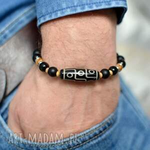 bransoletka ETNOTIQ IV agat, turmalin, onyks, jaspis