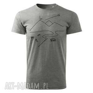 tatra art rawhabits tatrzańska klasyka grey, koszulka grafika, góry