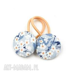 handmade dla dziecka gumeczki do włosów w kwiatki nicole