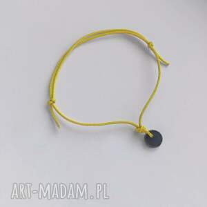 OKRĄG bransoletka, tworzywo sztuczne, sznurek, regulowana