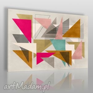 obraz na płótnie - abstrakcja geometria - 120x80 - VAKU DSGN dom obrazy