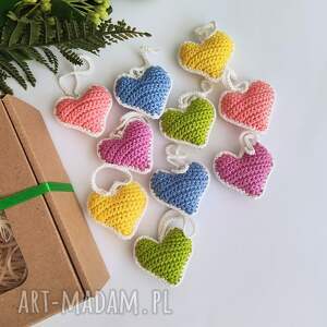 zawieszki na choinkę serca, zestaw 10szt, ozdoby choinkowe, dekoracje