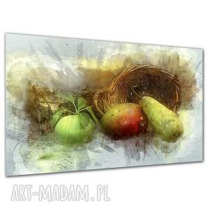 Obraz na płótnie do jadalni - gruszka i owoce 120x80 cm