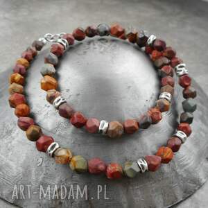 jesienią malowany srebro925, srebro, kamienie naturalne