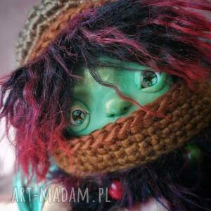 e-piet: Trol uszaty e - piet. Artystyczna lalka kolekcjonerska, dekoracja tekstylna