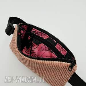 saszetka jasnoróżowa, minitorebka, nerka mininerka