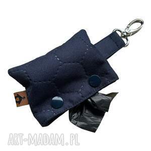 zwierzaki etui, dozownik na woreczki psie odchody, kupoworki granatowy