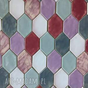 kafle róż i szarość, kafelki szare, panel ścienny