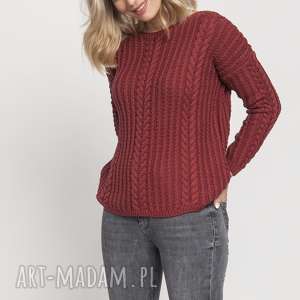 handmade swetry warkoczowy pulower, swe209 marsal mkm