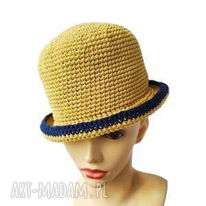 handmade kapelusze szydełkowy letni kapelusz na lato z bawełny