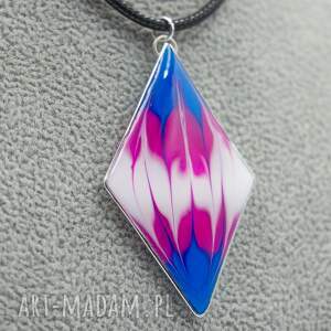 hippograph wisiorek trans pride z żywicy pend 006, lgbt, tęcza