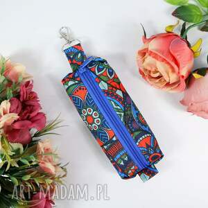 Małe etui na klucze drobiazgi przywieszka KOLOROWE MANDALE