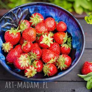 misa do serwowania umytych owoców / berry bowl kobaltowa, ceramika na prezent