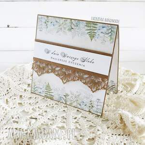 handmade scrapbooking kartki kartka ślubna eco, 869