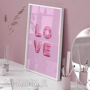 plakat - love 50x70 cm 2 0119, miłość, plakaty na ścianę