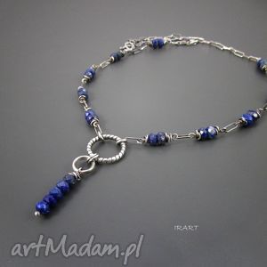 handmade naszyjniki naszyjnik z lapis lazuli - subtelnie