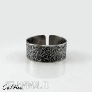 kamień - srebrna obrączka 2020 18, srebrny pierścionek minimalistyczna
