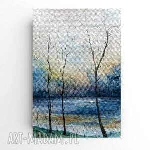 formatu A5, pejzaż, akwarela